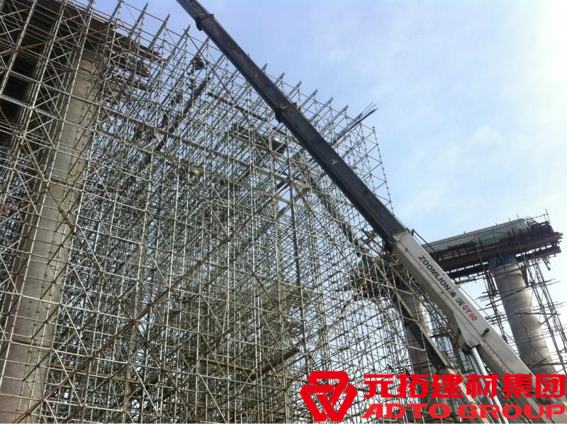 盤扣腳手架是什么材料，盤扣架多少米一噸？